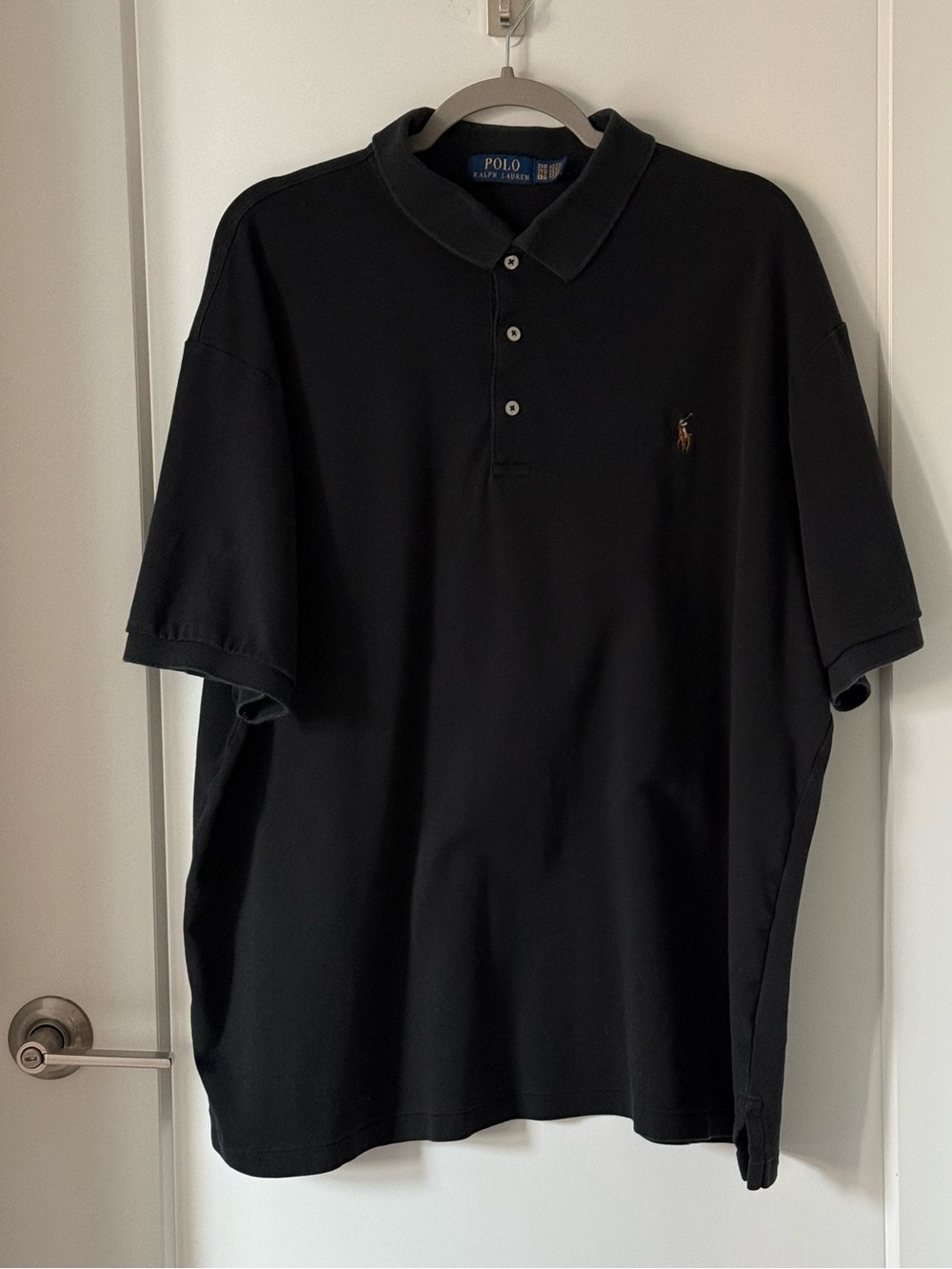 Polo by Ralph Lauren Black Men's Short-Sleeve Polo 2XL